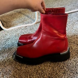 red platform jeffrey campbell boots